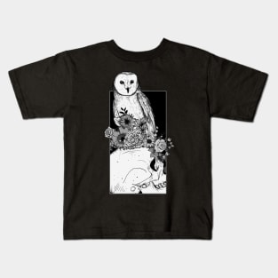 Owl flowers and Skull Kids T-Shirt